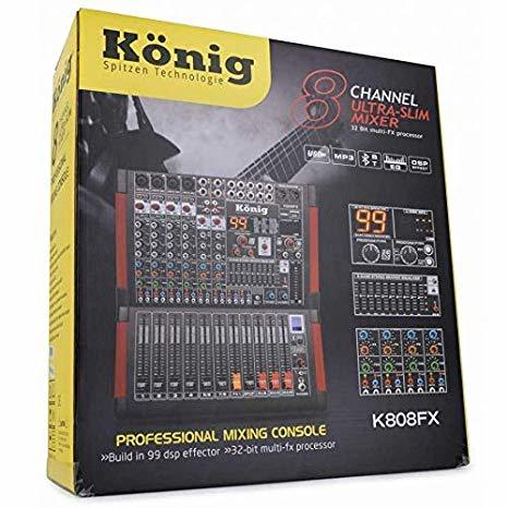 König K-808 FX 8 Kanal Deck Mikser