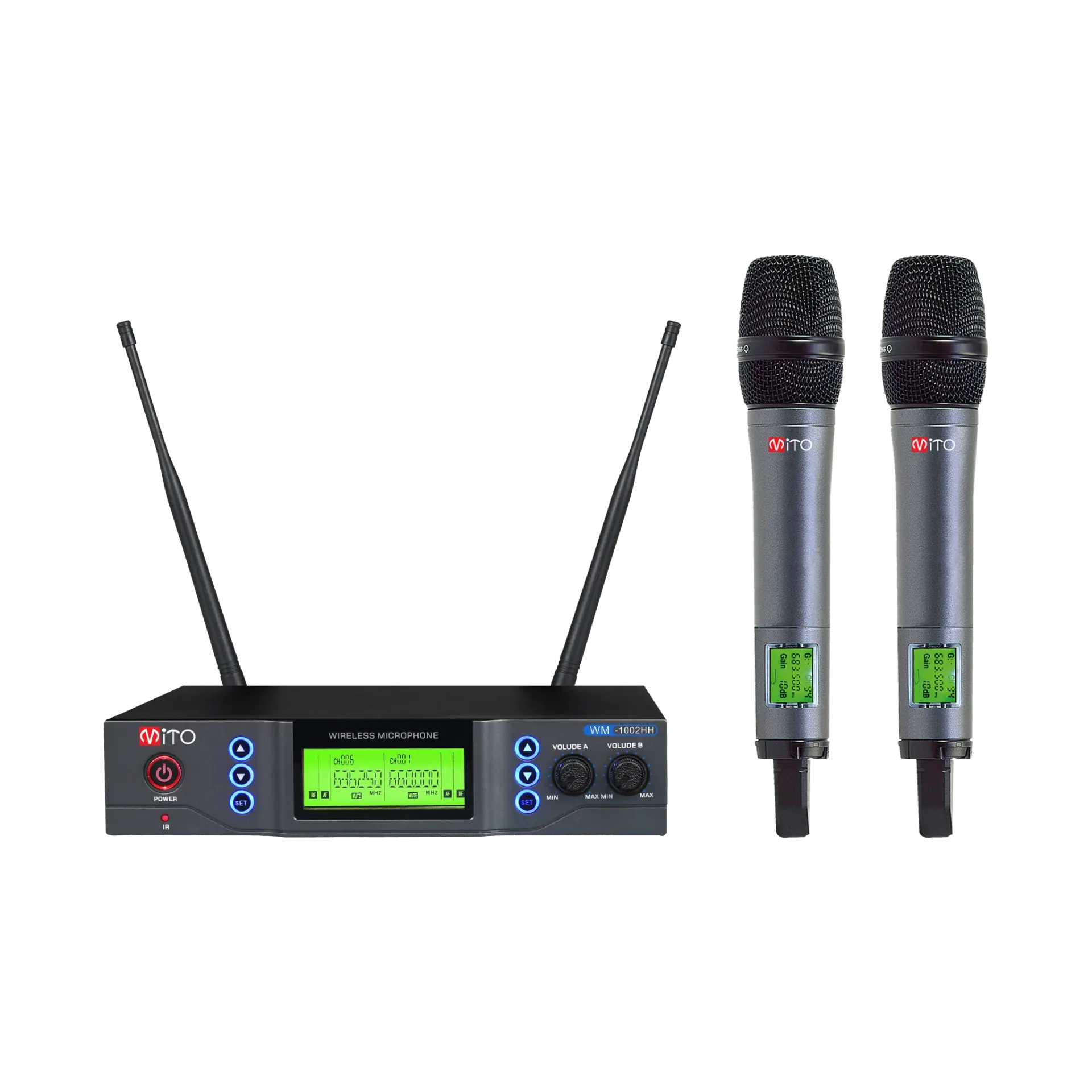 MITO WM-1002 HH KABLOSUZ İKİLİ EL MİKROFON SETİ