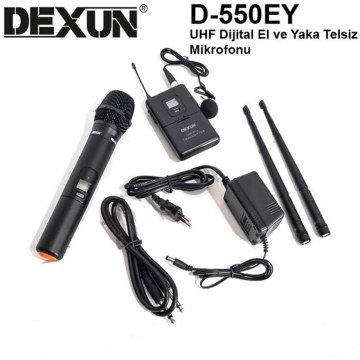 Dexun D-550EY UHF Kablosuz Mikrofon
