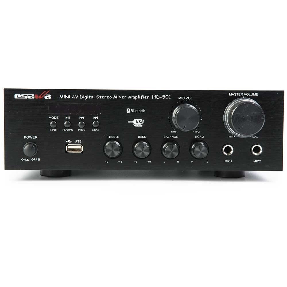 Osawa HD-501U 40W Stereo 2 Mikrofon Girişli Amfi