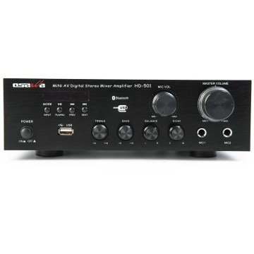 Osawa HD-501U 40W Stereo 2 Mikrofon Girişli Amfi
