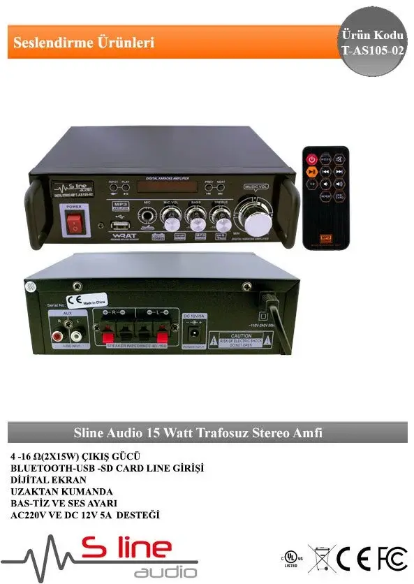 (T-AS105-02) Sline Audio 15W Anfi