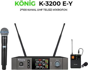 König König K-3200 UHF Telsiz El + Yaka Mikrofonu