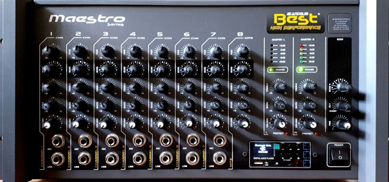AN500SU Stereo Mixer Amplifikatör