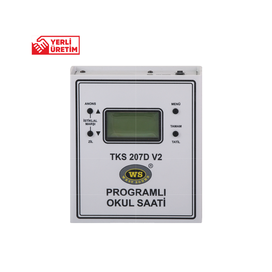 TKS 207 S DUVAR TİPİ PROGRAMLI OKUL SAATİ