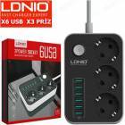 LDNIO ÇOKLU ŞARJ İSTASYONU 6 PORT USB 3.4 AMPER+3 PRİZ 220 VOLT