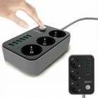 LDNIO ÇOKLU ŞARJ İSTASYONU 6 PORT USB 3.4 AMPER+3 PRİZ 220 VOLT