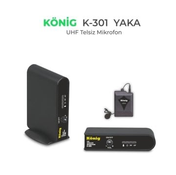 König K–301  BİR YAKA UHF MİKROFON