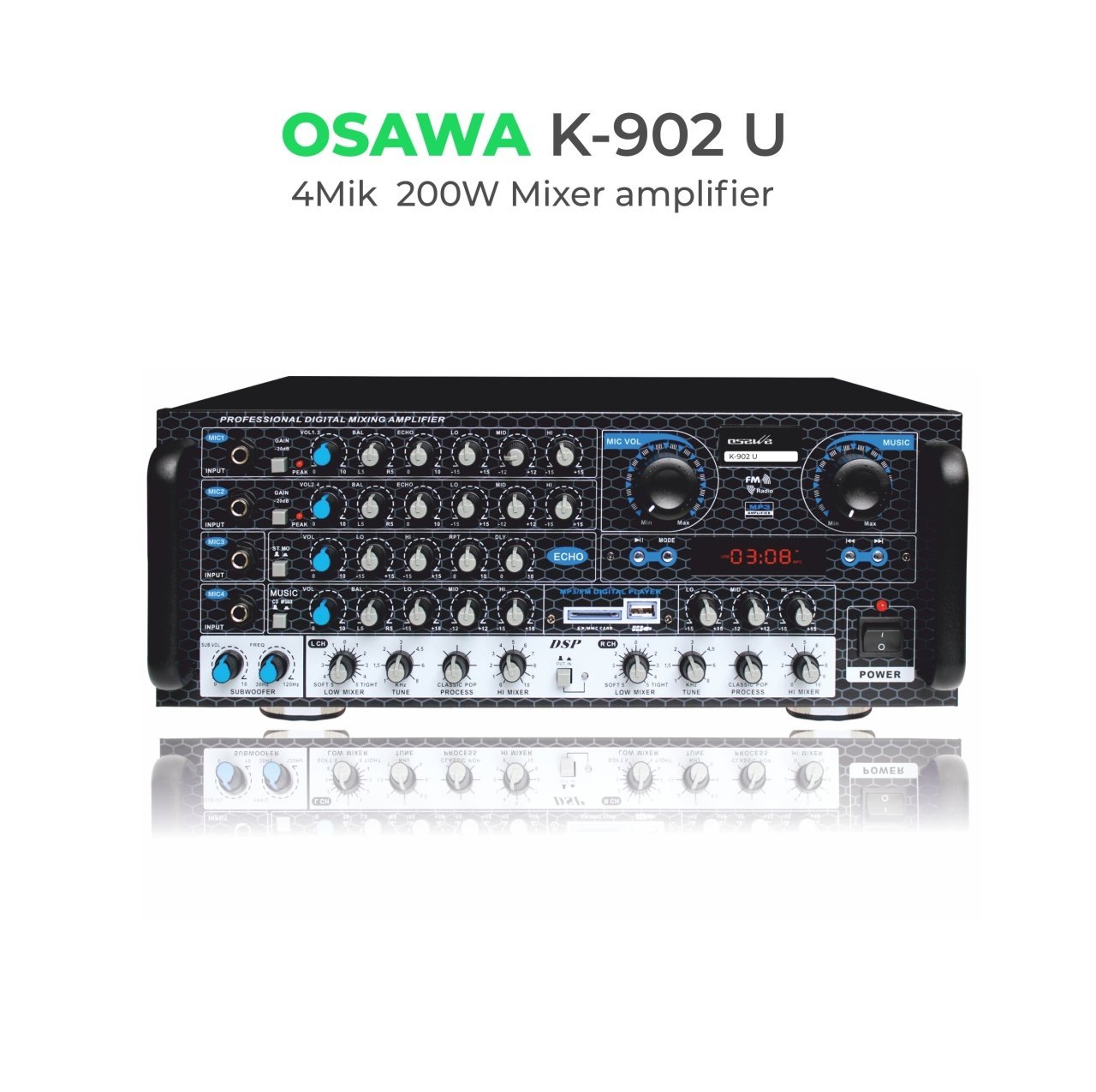 K–902 U MIXER AMPLIFIER MAX 200W MIXER AMPLIFIER