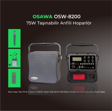 OSW–8200 75 Watt Taşınabilir Anfi