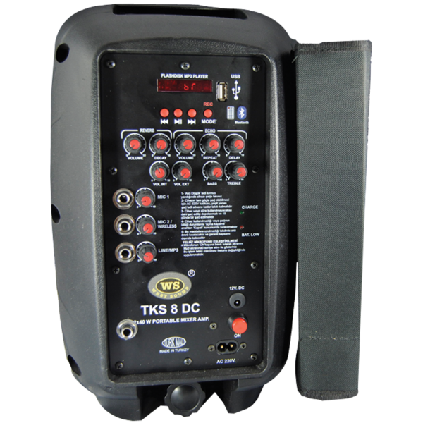 TKS 8 DC PORTATİF ŞARJLI KABİNLİ AMPLİFİKATÖRLER