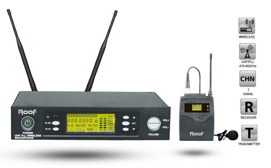 R-1150 S YAKA UHV ÇİFT TUNER TELSİZ MİKROFON (R-6)