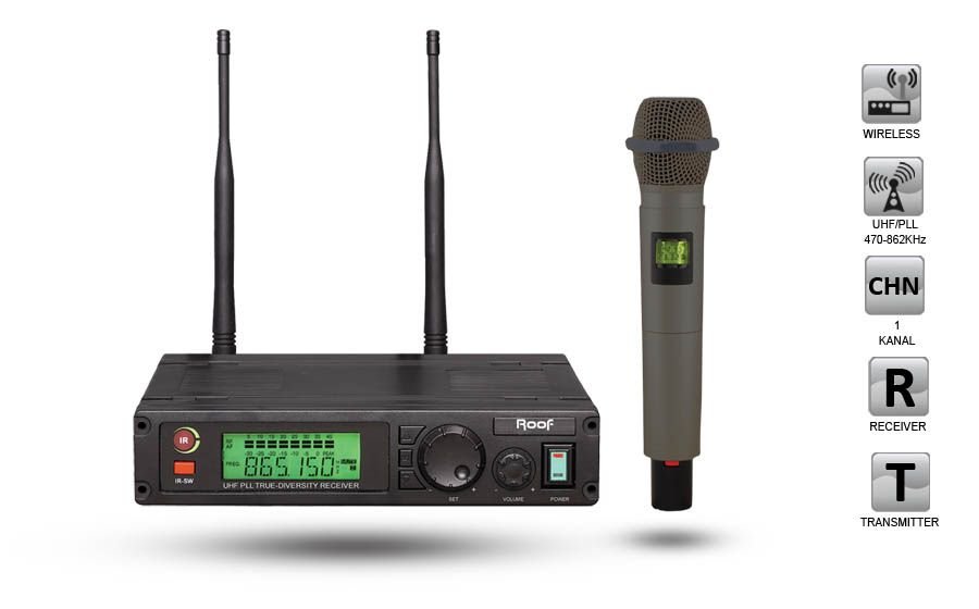 R-1100 TELSİZ MİKROFON 1 EL