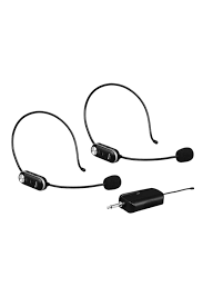 König K-506 Şarjlı Telsiz Kablosuz Çiftli Headset Kafa Mikrofon