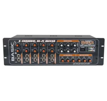 BEST BASİC AN2150 USB 5 Kanal 2x150 Watt Stereo Anfi Mixer (AN2150)