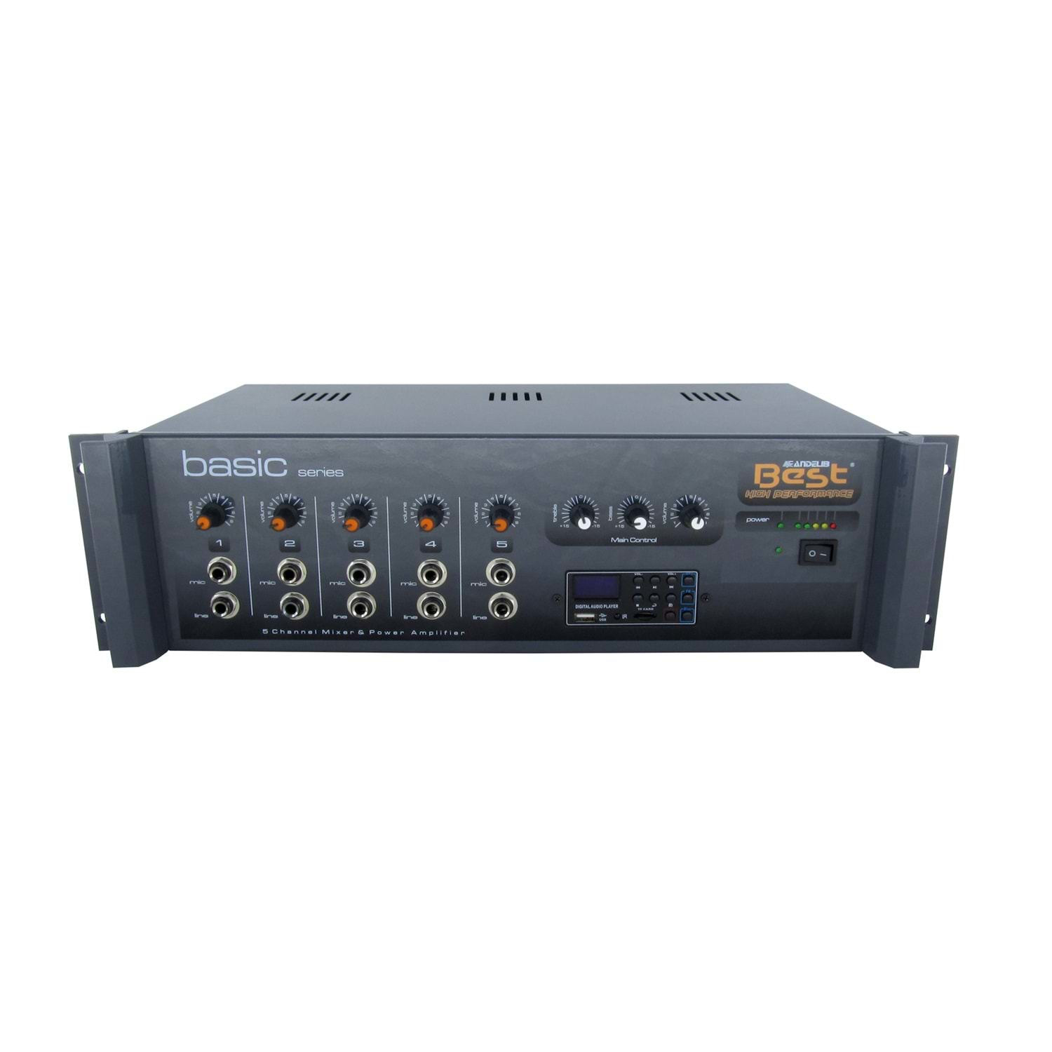 BEST BASIC AN5250U 5 Kanal 250W Amplifikatör + MP3 Çalar