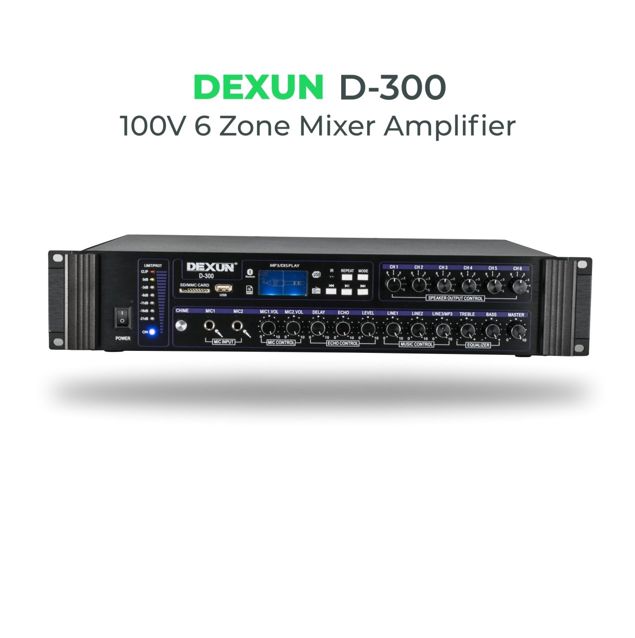 Dexun D-300 100V 250 Watt 6 Bölgeli Mikser Anfi