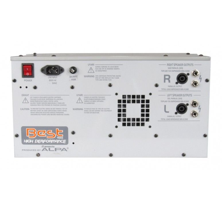 BEST PLUS AN200S 8 Kanal 2x200 Watt Stereo Anfi Mixer