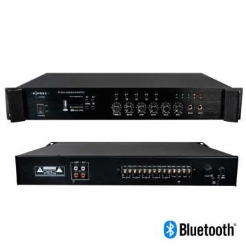 NWORK L-1000 100W 5 ZONE HAT TRAFOLU MİKSER AMPLİFİKATÖR