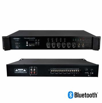 NWORK L-1000 100W 5 ZONE HAT TRAFOLU MİKSER AMPLİFİKATÖR
