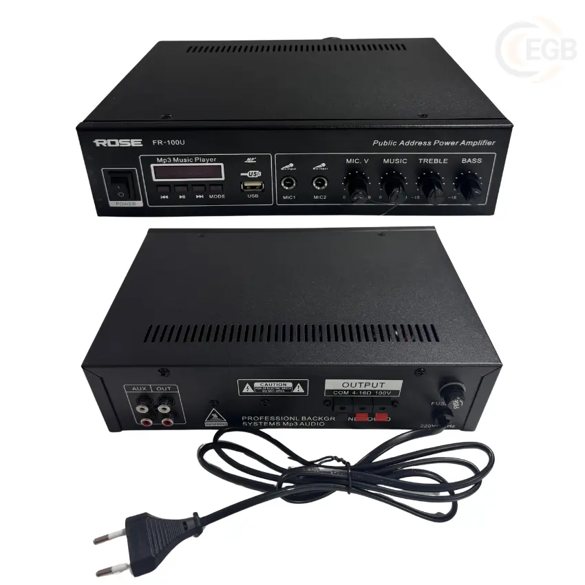 Rose FR-100U 80 WATT MONO ANFİ