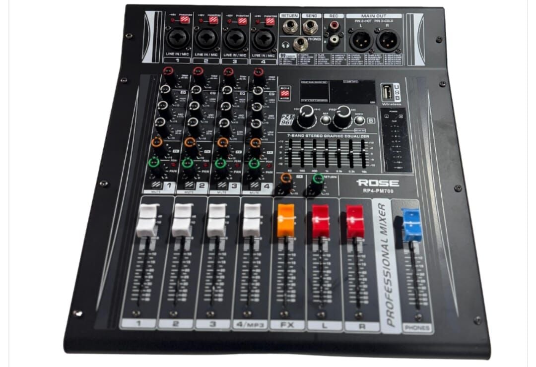 ROSE RP4-PM700 4 KANAL POWER MIXER 2 X 350W MAX