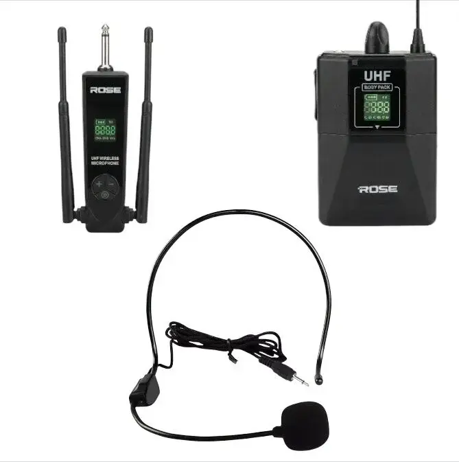 Rose R-201-KW Headset UHF Telsiz Mikrofon