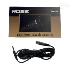 ROSE 201F Metal Mikrofon 5 Metre Kablo