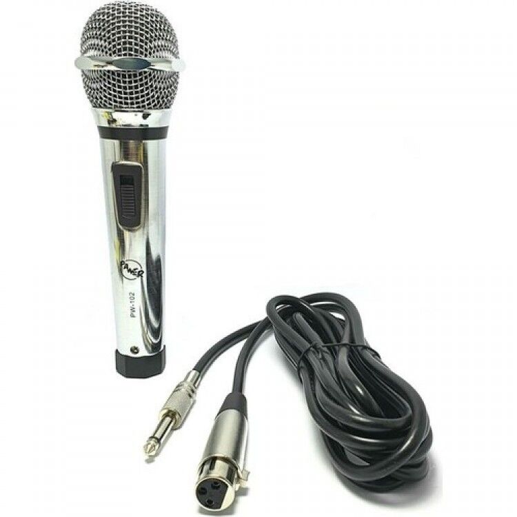 Pawer PW-102 Profesyonel Kablolu El Mikrofonu Metal Kasa