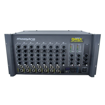 Best Maestro AN300SUT2 Anfi 2x300 Watt 8 Kanal Ekho + USB + Çift Trafolu