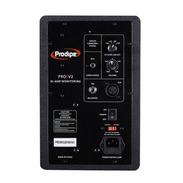 Pro 5 V3 50 + 25 Watt RMS, çift amplifikatörlü profesyonel ses stüdyosu monitörleri