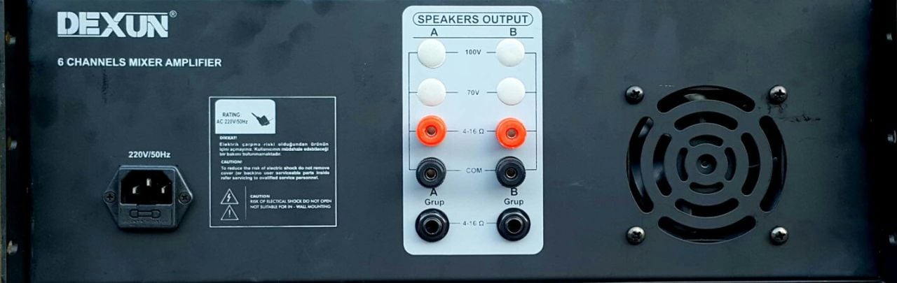 DEXUN RD-600 ANFİ USB/SD/EKO 600 Watt 4-16 Ohm