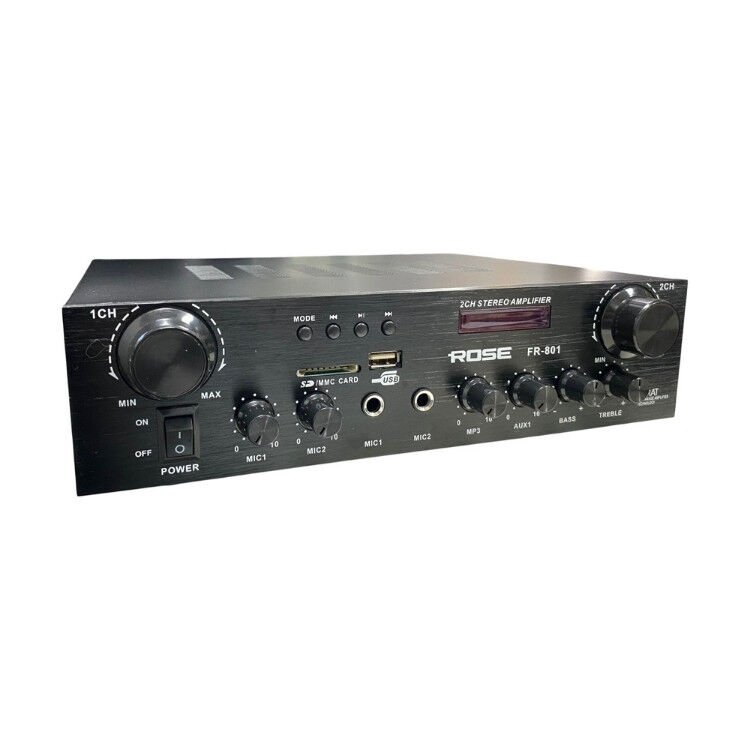 Rose FR-801 2x100 Watt 2 Zone Trafolu Stereo Anfi