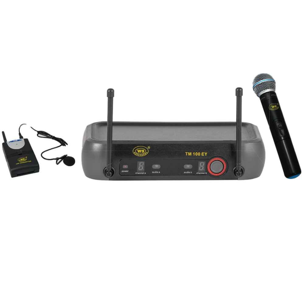 West Sound TM 100 EY UHF Band El + Yaka Kablosuz Mikrofon Seti