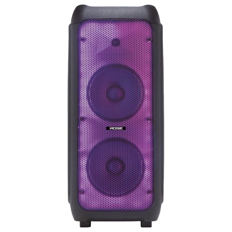 Rose HP-2200 Partybox Kablosuz Çift El Mikrofonlu Sarjlı Bluetooth 8” Hoparlör