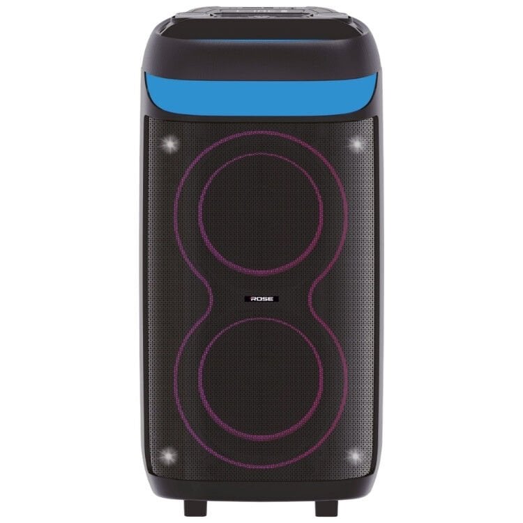 Rose HP-2250 Partybox Kablosuz Çift El Mikrofonlu Sarjlı Bluetooth Dual 8” Hoparlör