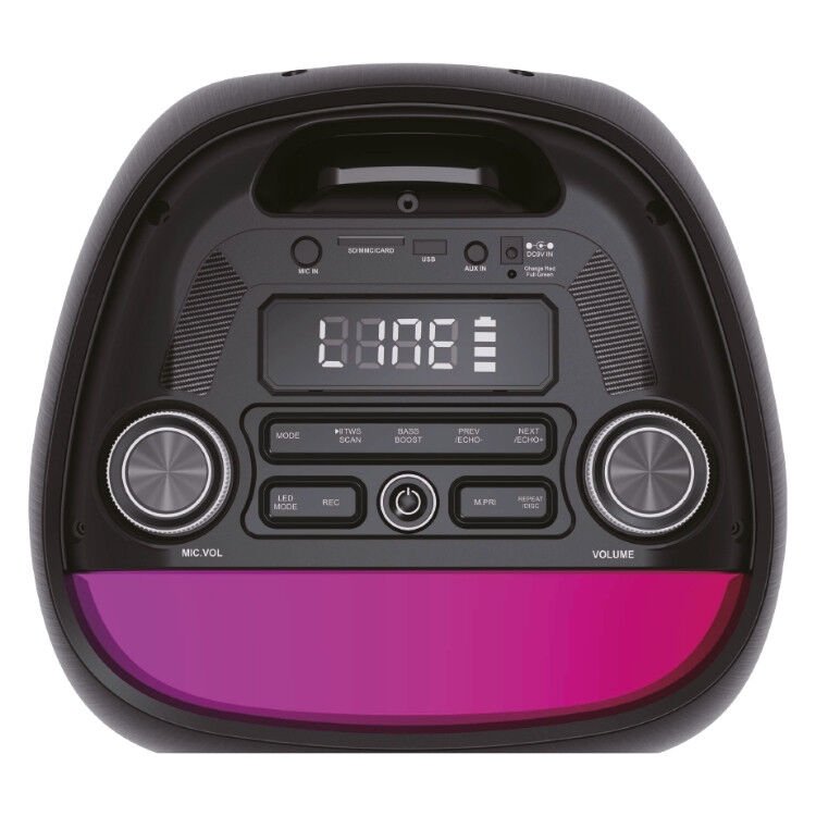 Rose HP-2250 Partybox Kablosuz Çift El Mikrofonlu Sarjlı Bluetooth Dual 8” Hoparlör