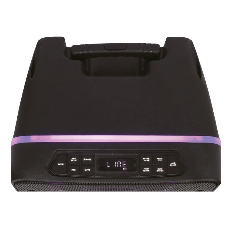 Rose HP-2300 Partybox Kablosuz Çift El Mikrofonlu Sarjlı Bluetooth 15” Hoparlör