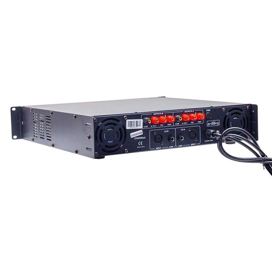 Dexun D-2500 2 Kanal 70V/100V 8 Ohm 2x350W Power Amfi