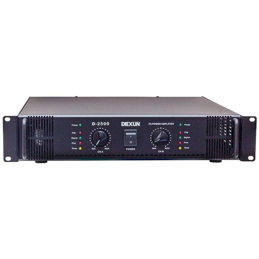 Dexun D-2500 2 Kanal 70V/100V 8 Ohm 2x350W Power Amfi