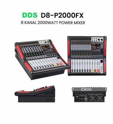 KÖNİG DDS D 8 P2000FX Power Mikser Amfi 2x1000 Watt 8 Kanal