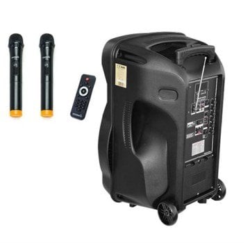 Osawa Osw-9135 2 El Mikrofonlu Taşınabilir Portatif Seyyar Anfi